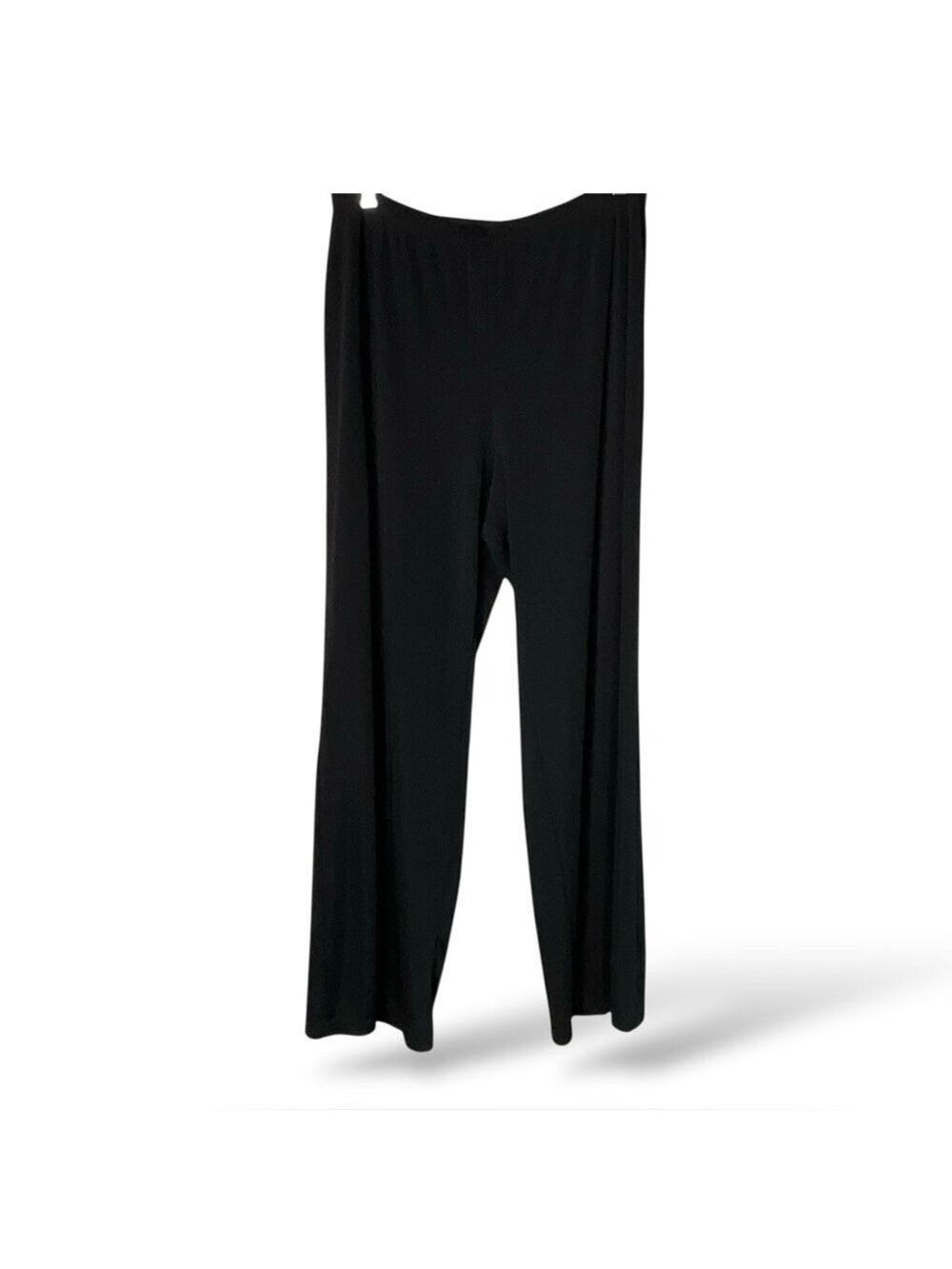 WEEKENDERS Black Wide Leg Slinky Pants XL